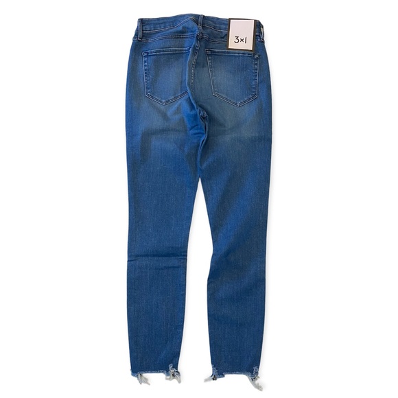 3x1 Denim Midway Skinny Cropped Leg Jean Frayed Hem 23 24 25 27 28 - Picture 3 of 7
